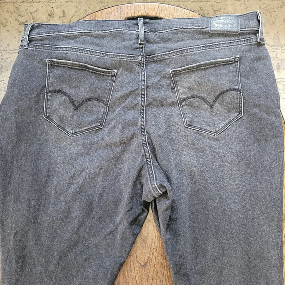 Levi's 711 Skinny Rawcut Hem Hi Rise Embroidered Jeans Size Women's 24W - Picture 8 of 15